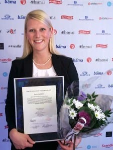 Helene Hallre ble i 2014 kåret til årets unge leder av HSMAI (foto: Rezidor)
