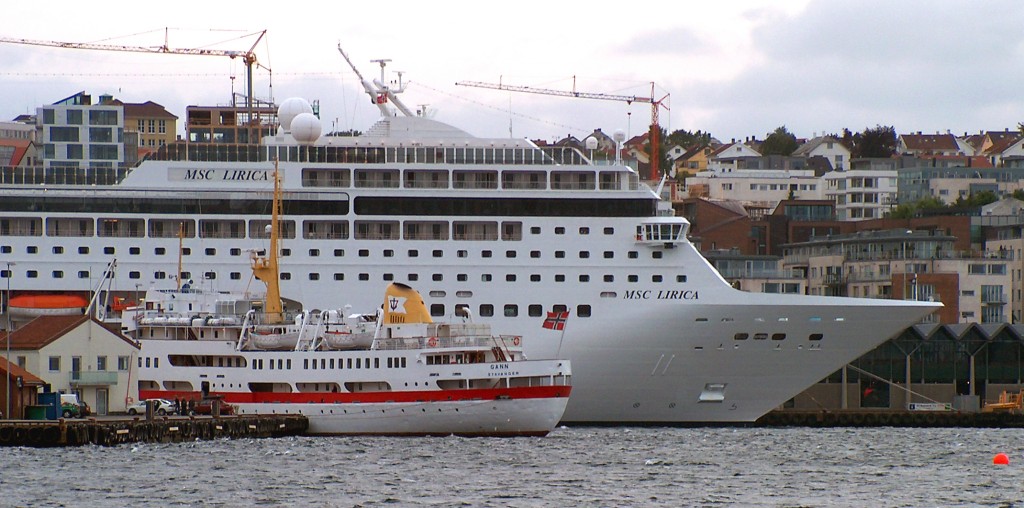 MSC Lirica - Cruiseskip - Stavanger havn