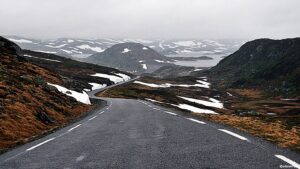 suleskard - Fjell - vei - sommeråpent