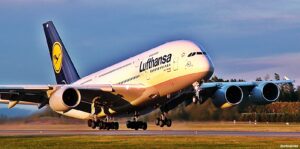 Lufthansa - Airbus A 380 - Oslo - Gardermoen
