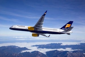 Icelandair Boeing 757-200 (photographed from Clay Lacy Astrovision Learjet)