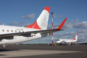 Air Lituanica fløy første gang i juni 2013. Knappe to år senere var det slutt for selskapet (AL/Facebook) 