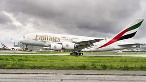 Emirates har over 85 Airbus A 380 og rundt 50 i bestilling (EK) 