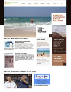 Naturist Association Thailand - website - 2015