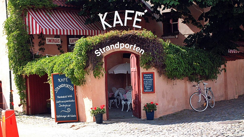 kafe - spisested - Visby - Gotland - Østersjøen - Sverige 