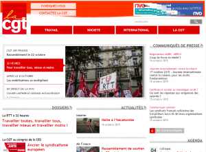 Confédération Générale du Travail varsler nå demonstrasjoner utenfor den franske nasjonalforsamlingen torsdag 22. oktober (Screenshot: cgt.fr.)