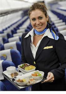 At spise et godt måltid på flyet er for ni ud af 10 en vigtig del af ferieoplevelsen. Og så forringer det ikke oplevelsen, når oksemørbraden er serveret på rigtige tallerkener. (spies.dk)