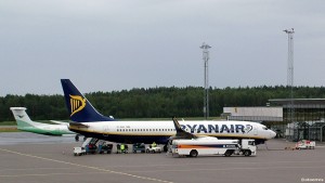 Ryanairs Boeing 737-800 på Torp Sandefjord lufthavn  (Â©otoerres)