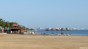 Lo Pagan ved Mar Menor. I bakgrunnen La Manga . (foto: Â©otoerres)