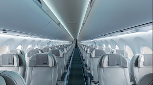 airBaltic Bombardier CS 300 vil få plass til 148 passasjerer mot 120 til 144 på selskapets eldre Boeing 737- maskiner (photosource: airbaltic/bombardier) 