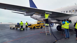 Premiärtankning för biobränsle på Åre Ã–stersund Airport.- SAS- 2017- Swedavia