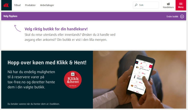 (Screenshot: tax-free.no) -2017