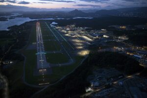 Bergen lufthavn - Flesland - Ny terminal 2017 - Erna Solberg
