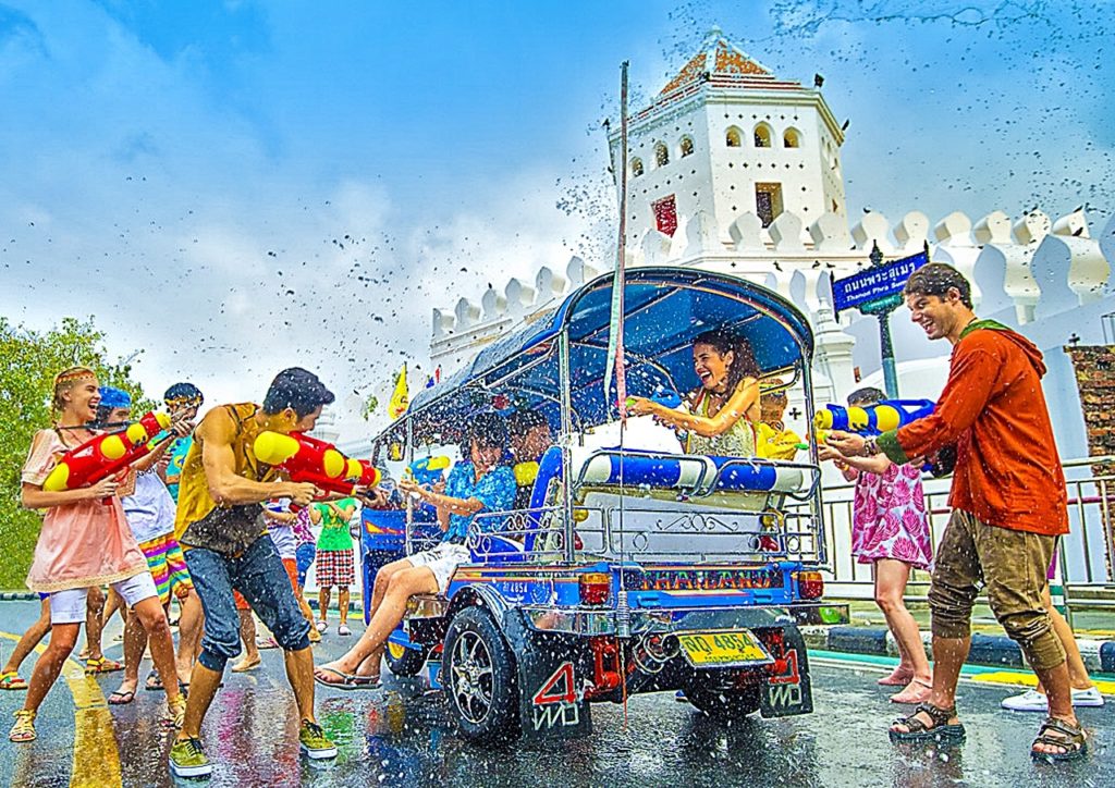 Bangkok - Thailand - Songkran festival - nyttårsfeiring - Thailand 
