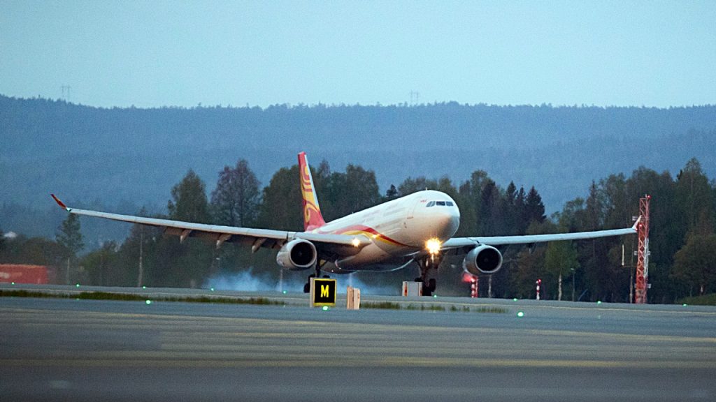 Avinor - Oslo lufthavn - Gardermoen - Hainan Airlines - Airbus A 330-300 - Ruteåpning - Oslo - Bejing - mai 2019