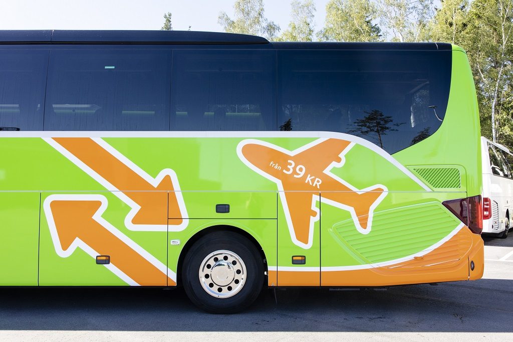 Flixbus - flybuss - stockholm - Arlanda - juni 2019