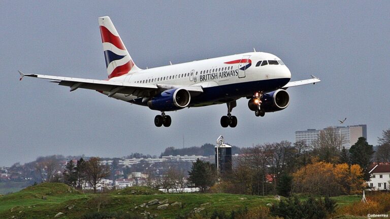 British Airways - Airbus A 319/320 - Stavanger lufthavn Sola