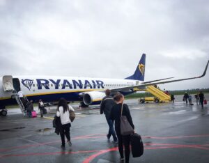 Ryanair - Billund lufthavn - Danmark - ombordstigning