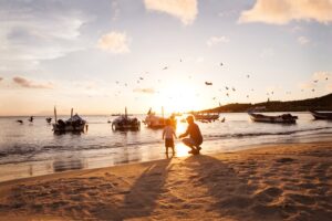 Isla Margarita - Venezuela - gutt - bestefar - solnedgang