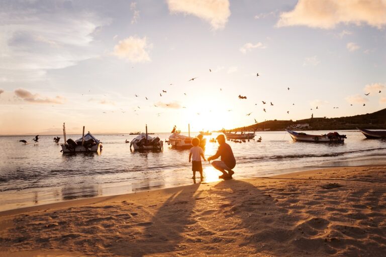 Isla Margarita - Venezuela - gutt - bestefar - solnedgang