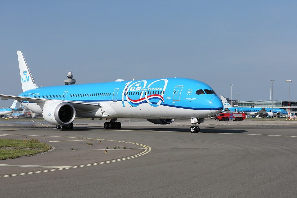 KLM - Boeing 787-10 - Dreamliner - 100 års jubileumslogo