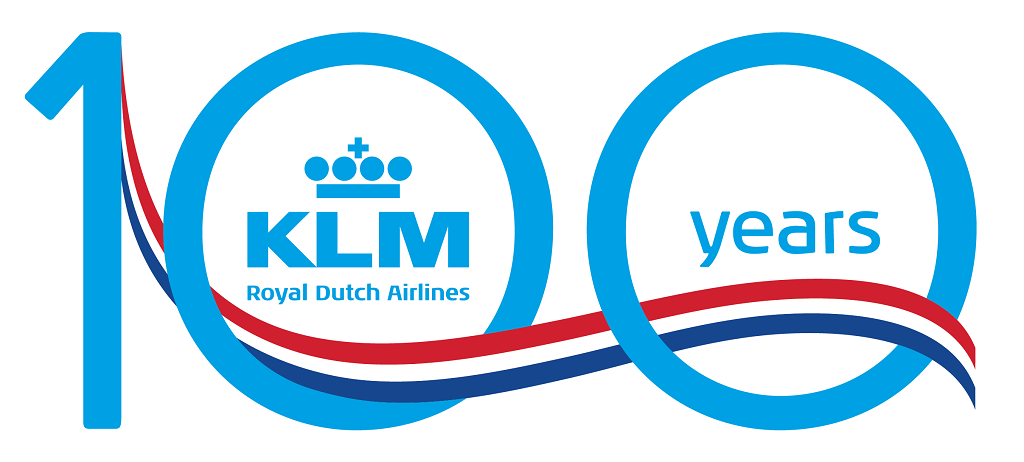 KLM 100 logo - oktober 2019 - jubileum