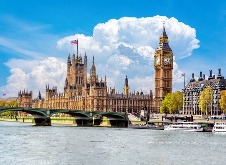 London - Themsen- Parlamentet - Big Ben - Ticket