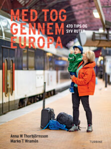 Bokforside - Med tog gennem Europa- Turbineforlaget - Danmark