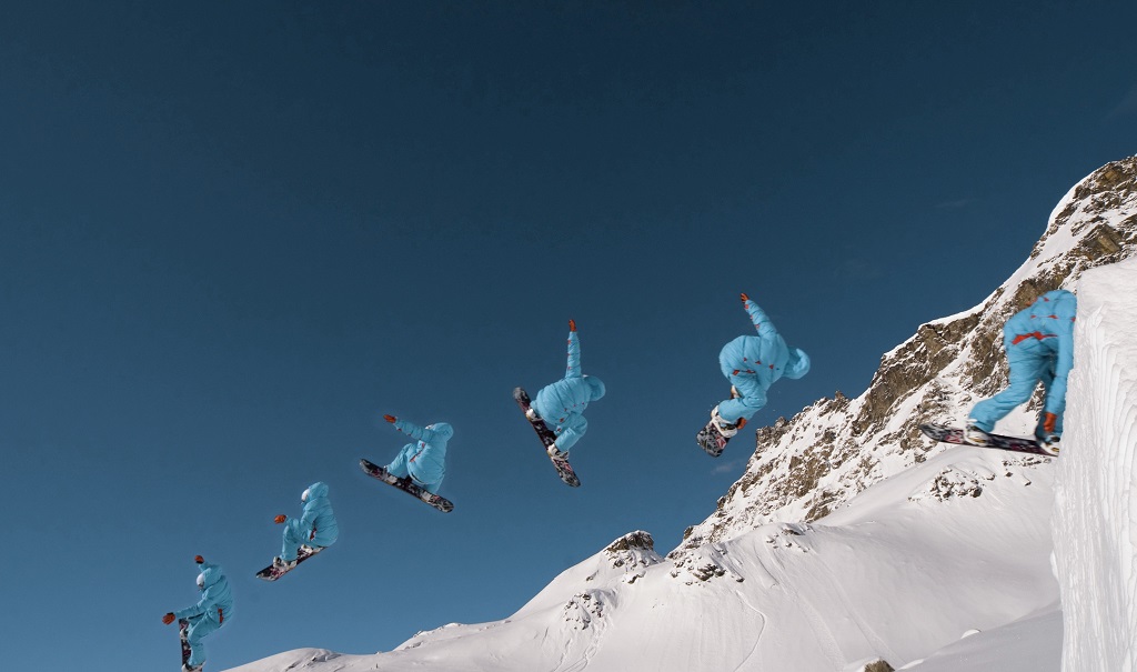 Snowboard - Snøbrettjørere - Aostadalen - Nord-Italia - Alpene