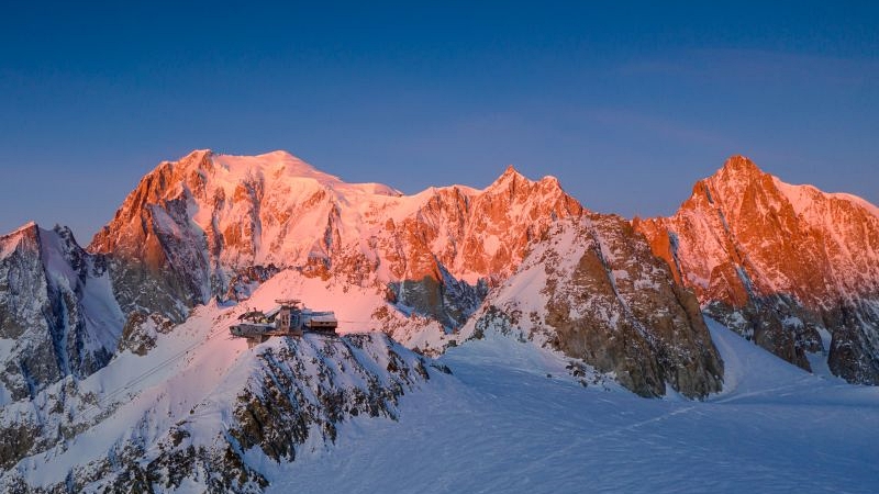 Mont Blanc - Alpene - Aostadalen - Italia - Fjelltopp
