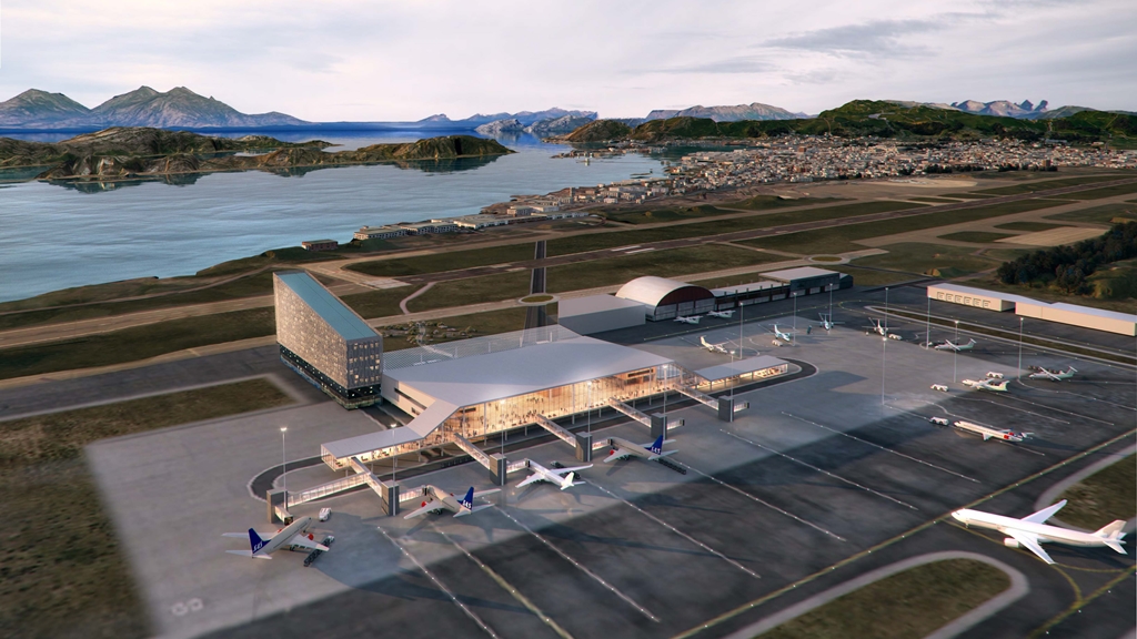 Ny lufthavn i Bodø - illustrasjonsfoto -2019
