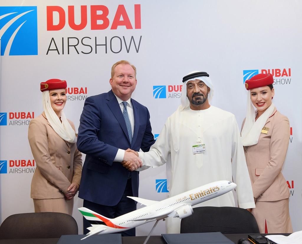 Emirates - Boeing 787 Dreamliner - Kontraktinngåelse - Dubai Airshow 2019