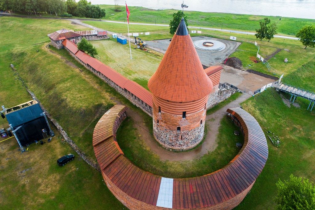 584 kilometer Litauen - Kaunas Castle - Festningsverk - 1400-tallet