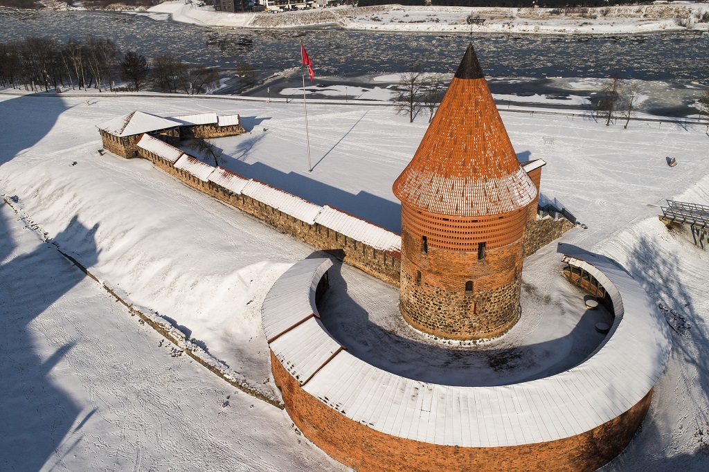 584 kilometer Litauen - 584 kilometer Litauen - Kaunas Castle - Festningsverk - 1400-tallet