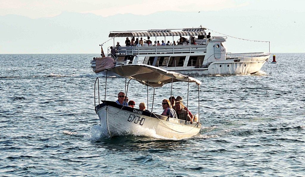 Båtliv på Ohrid-sjøen - Makedonia