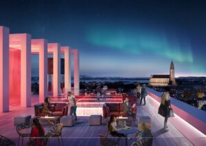 Terrasse - Hallgrimskirken - Radisson RED Reykjavik