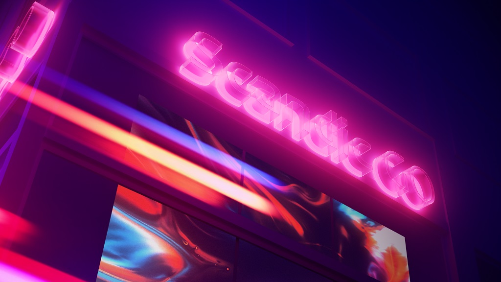 Scandic GO Neon sign - Hotellvaremerke