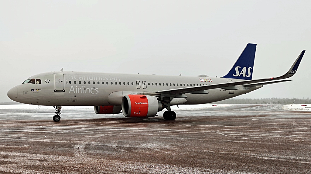 SAS - Airbus A 320 - Scandinavian Mountains Airport - Februar 2020
