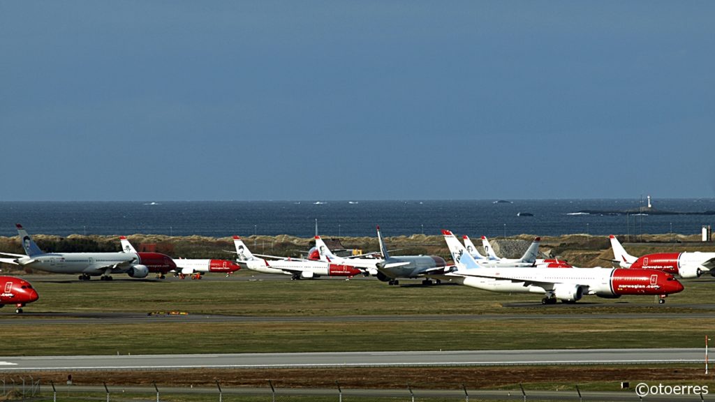 Norwegian - Boeing B 787 - Dreamliner - B 737-800 - langtidslagring - Stavanger lufthavn - Sola