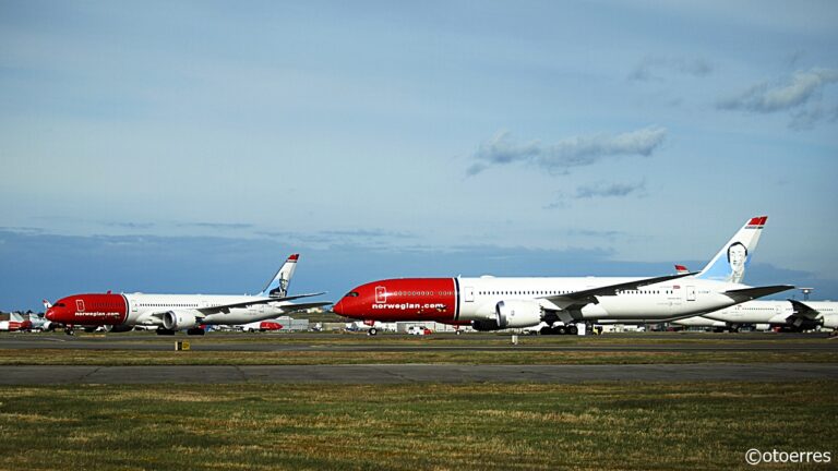 Norwegian - Boeing B 787 - Dreamliner - B 737-800 - langtidslagring - Stavanger lufthavn - Sola