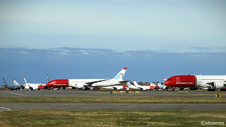 Norwegian - Boeing B 787 - Dreamliner - B 737-800 - langtidslagring - Stavanger lufthavn - Sola