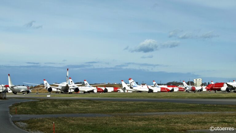 Norwegian - Boeing B 787 - Dreamliner - B 737-800 - langtidslagring - Stavanger lufthavn - Sola