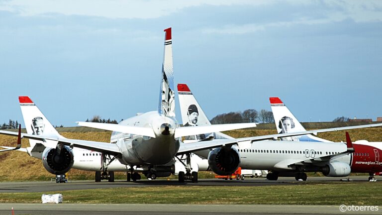 Norwegian - Boeing B 787 - Dreamliner - B 737-800 - langtidslagring - Stavanger lufthavn - Sola