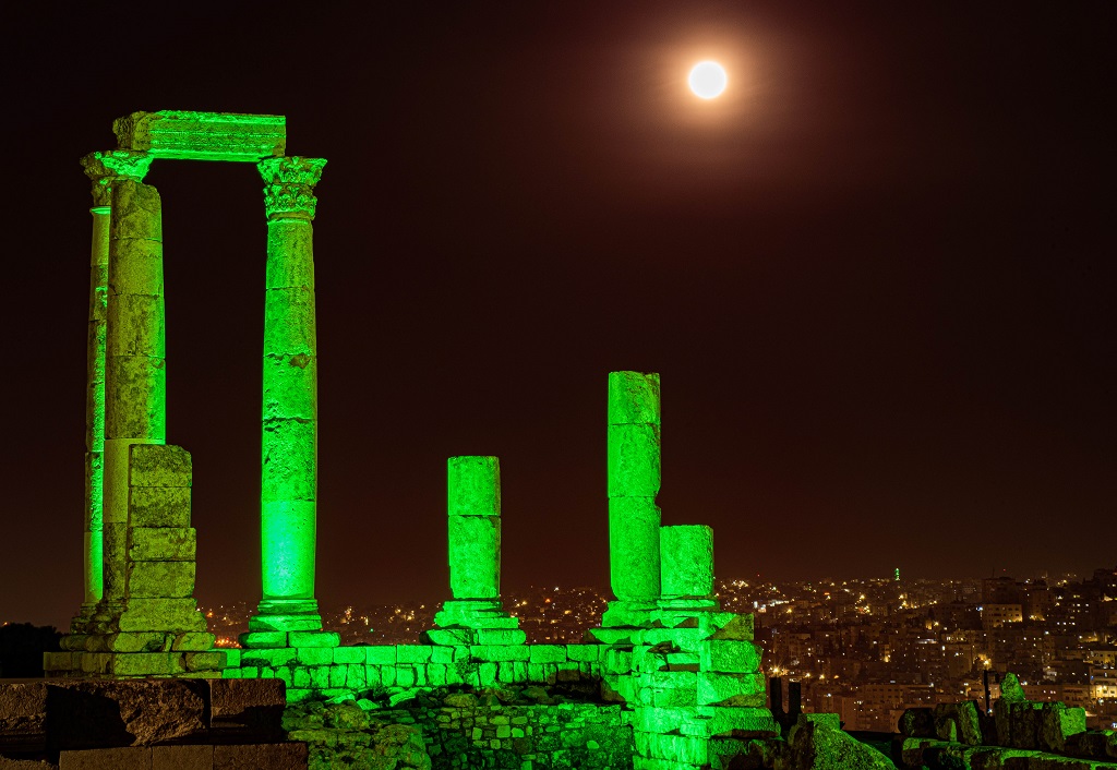 Temple of Hercules - Amman - Jordan - St. Patricks Day 2020 - Irland - Nasjonaldag