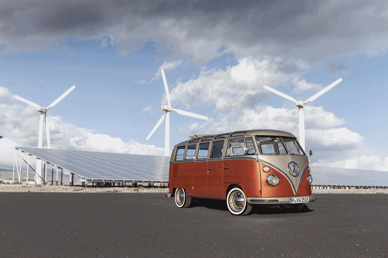 Bildestrøm - Volkswagen - e- Bulli - TRansporter - Rugbrød - El-drift - 2020