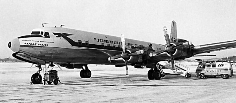 SAS - Nordpolsruten - LN-MOD - Reidar Viking - DC 7
