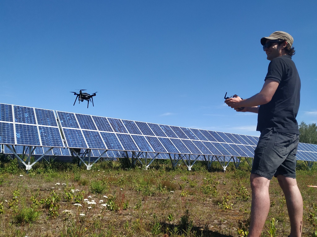 Droner - Solcellepaneler - Feilsøking - Studie - UiO