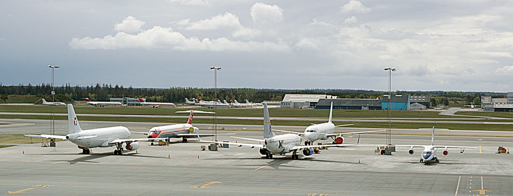 Flyoppstilling - Billund lufthavn - Jylland - Danmark