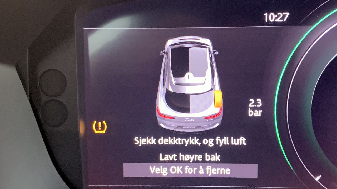 Tyre Pressure Monitoring System (TPMS) - Lufttrykkontroll - bildekk - NAF