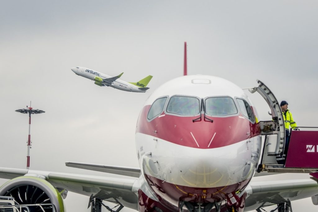 airBaltic - Airbus A 220-300 - Latvian colours - Boeing 737 - airline colours